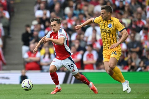 تروسارد أساسيًا في تشكيل أرسنال ضد برايتون.. ومارتينيلي بديلًا